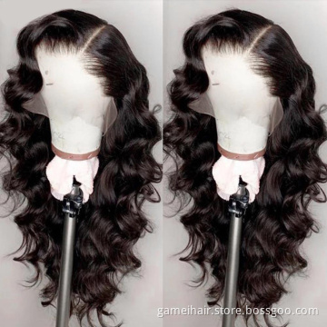 Wholesale Raw Brazilian Virgin Loose Deep Wave Wig 13x4 HD Lace Front Human Hair Wigs for Black Women Pre Plucked Lace Front Wig